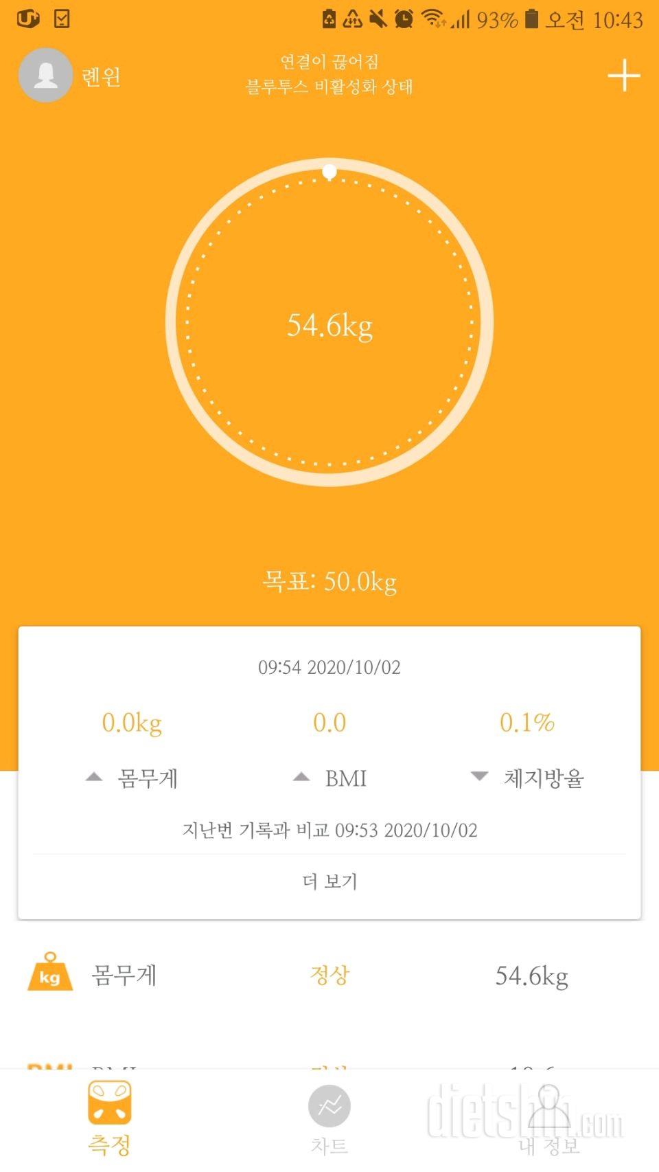 34일차| 55.1kg》54.6kg