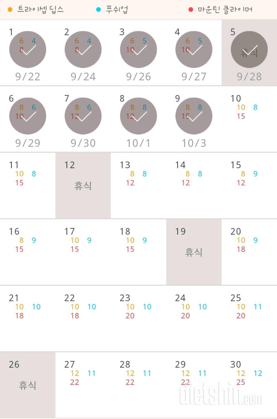 30일 슬림한 팔 129일차 성공!