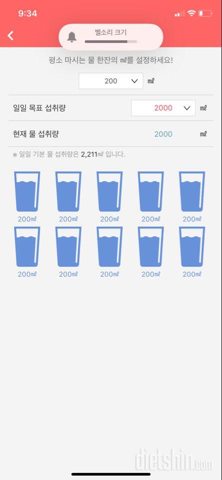 30일 하루 2L 물마시기 69일차 성공!