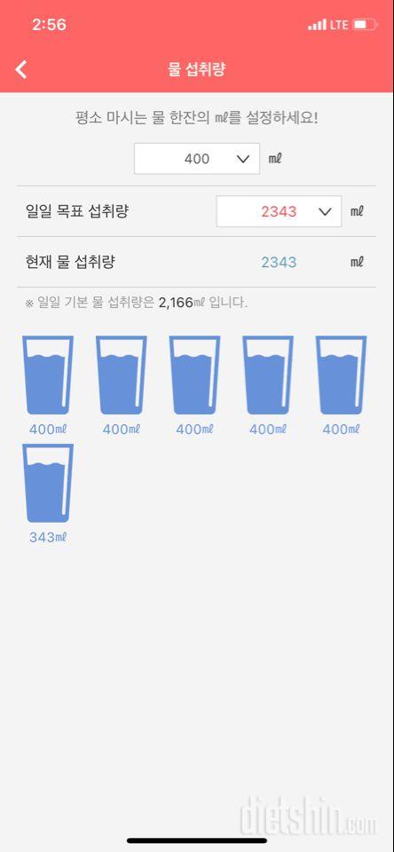 30일 하루 2L 물마시기 13일차 성공!