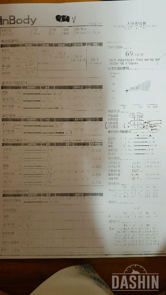 다이어트 1일차! 인바디 측정하고왔어요!