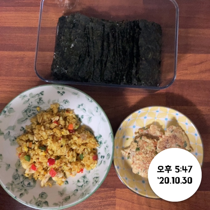 10월 30일(저녁 369kcal)