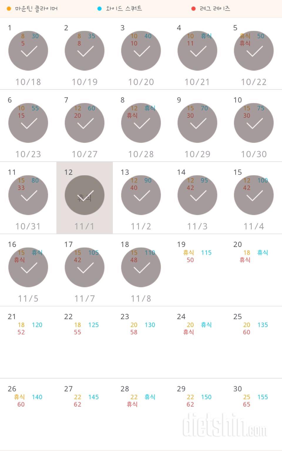 30일 체지방 줄이기 18일차 성공!