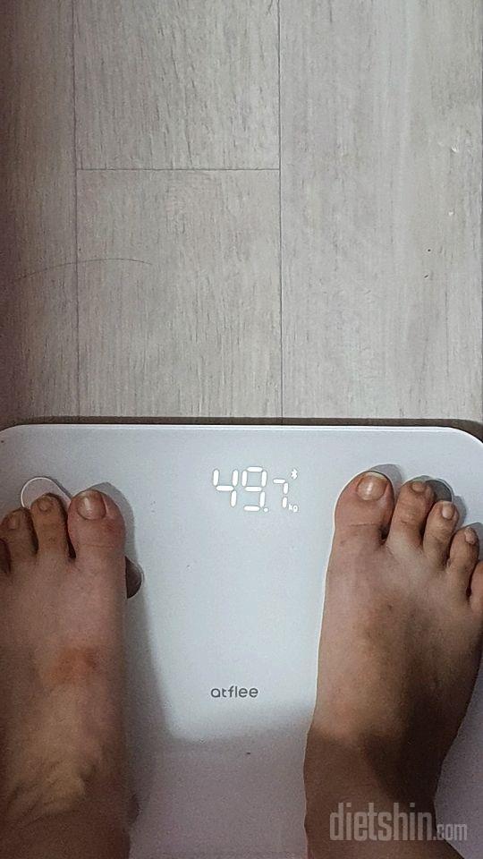 62kg>49kg으로 앞자리 두번바꾸기 성공!