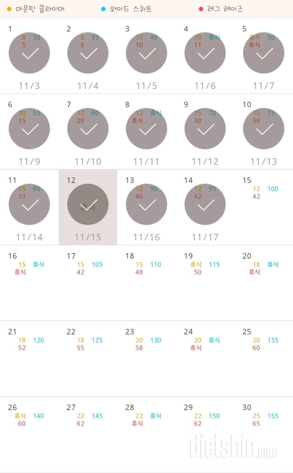 30일 체지방 줄이기 14일차 성공!