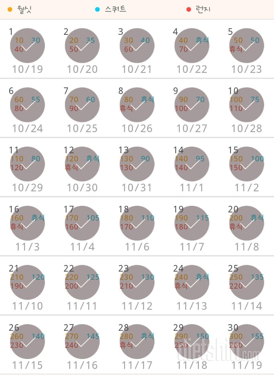 30일 다리라인 만들기 30일차 성공!