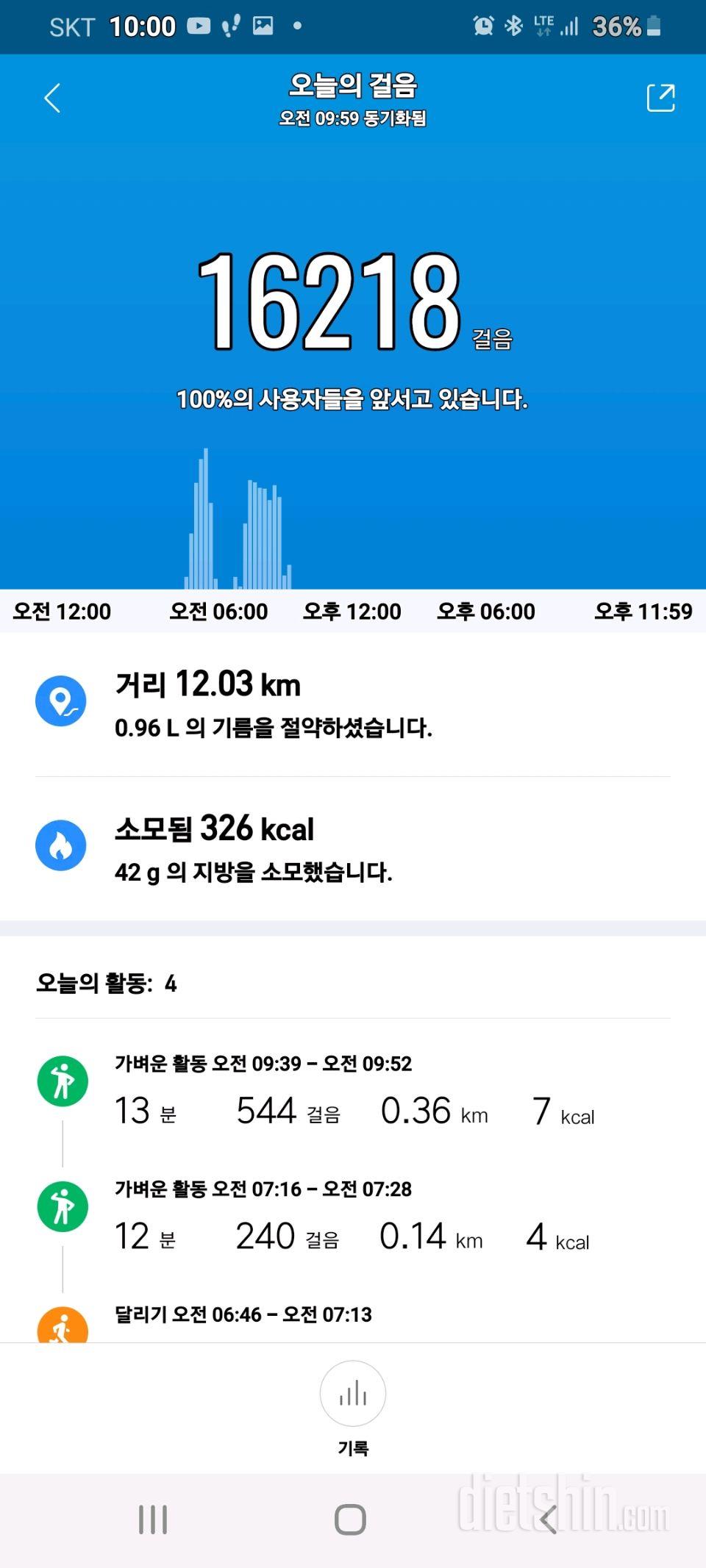 30일 만보 걷기 21일차 성공!