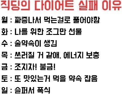 다이터트 자극짤방 모음