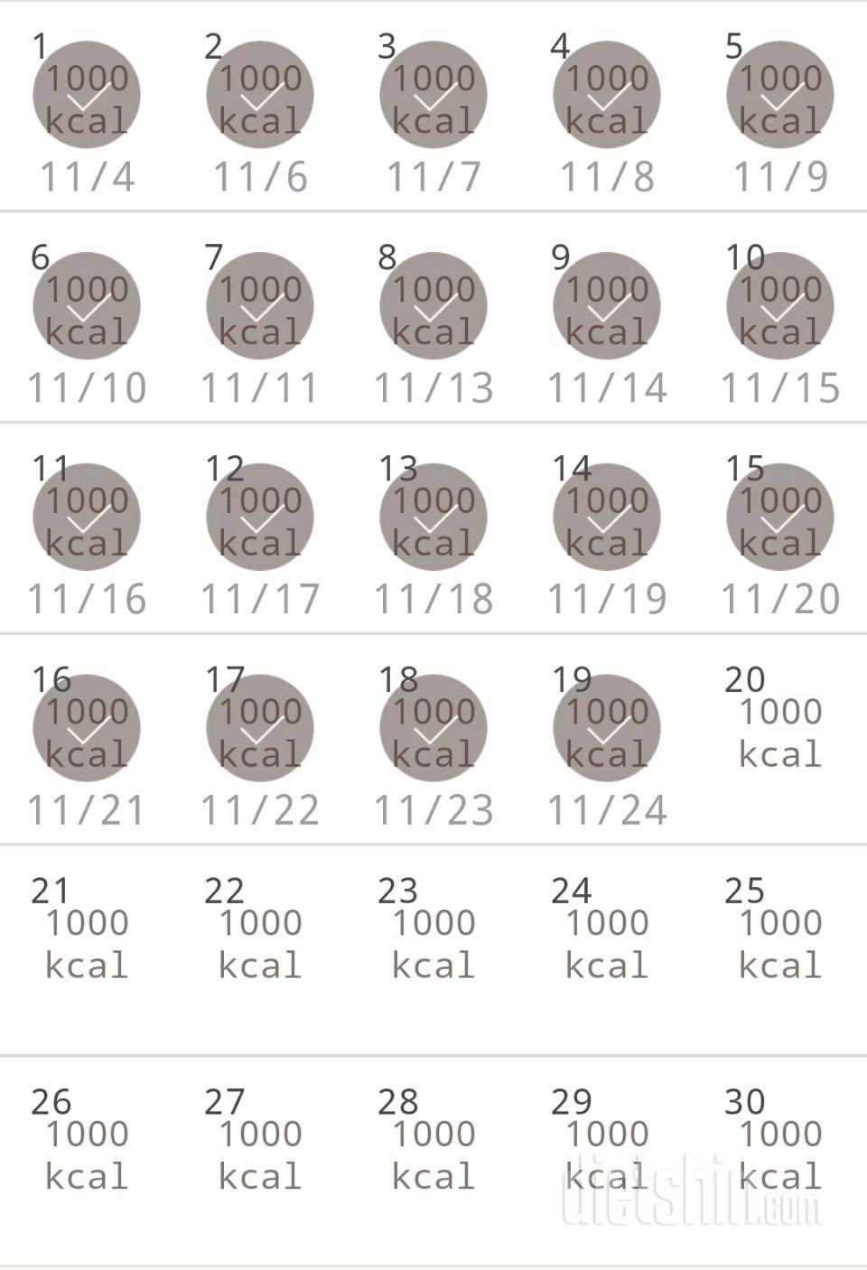 30일 1,000kcal 식단 49일차 성공!