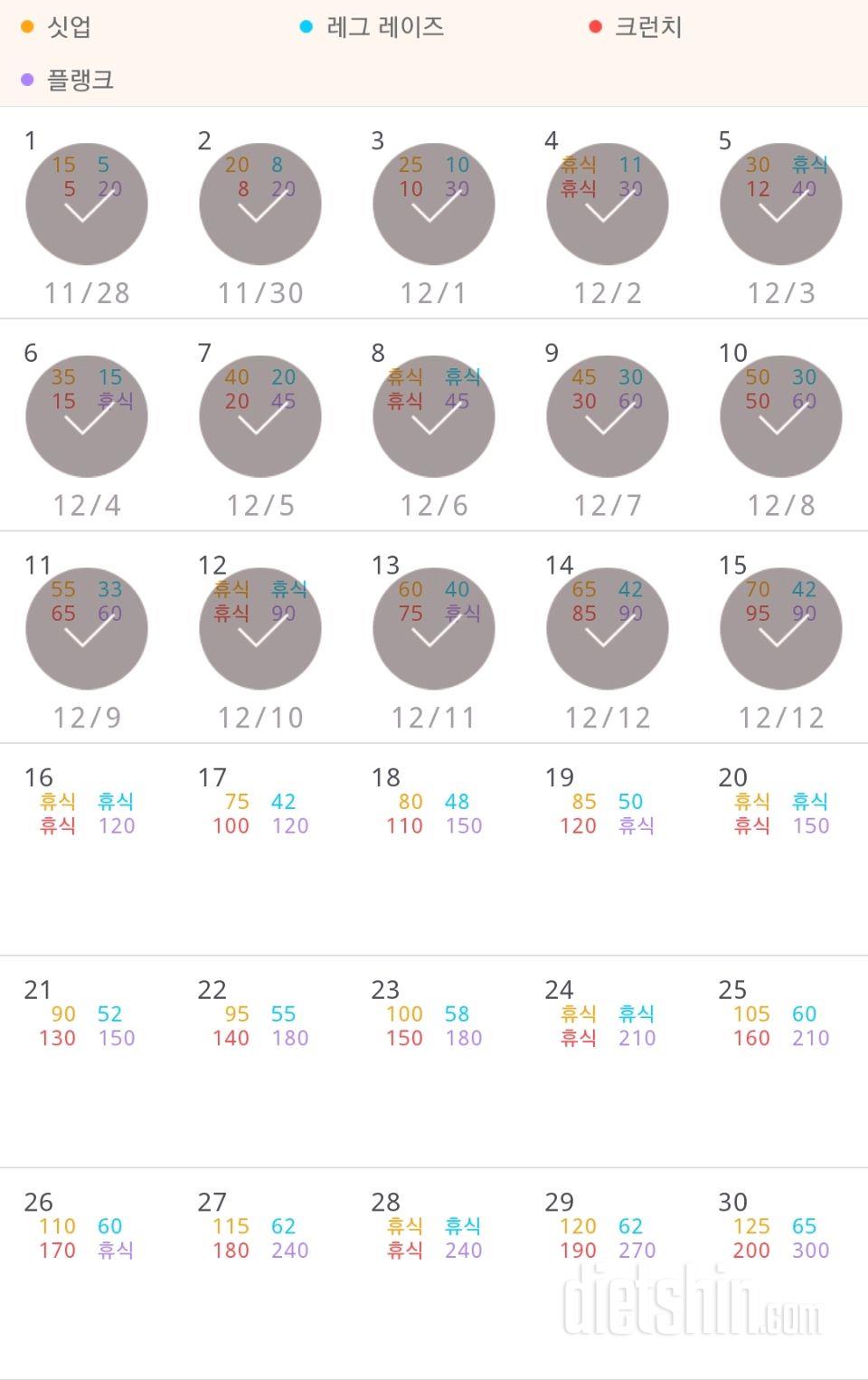 30일 복근 만들기 255일차 성공!