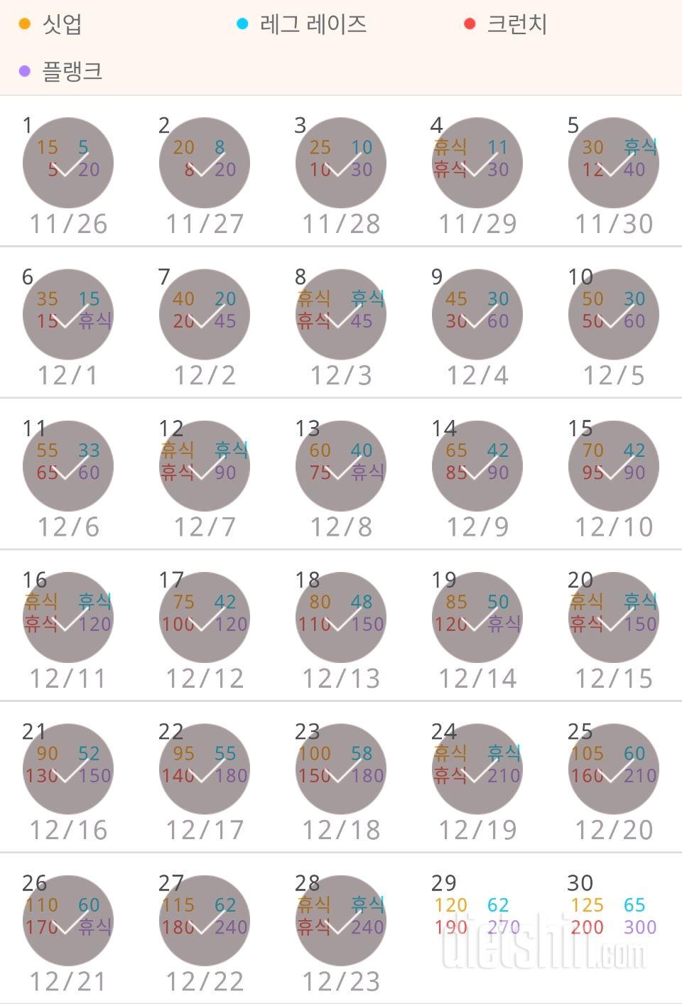 30일 복근 만들기 928일차 성공!