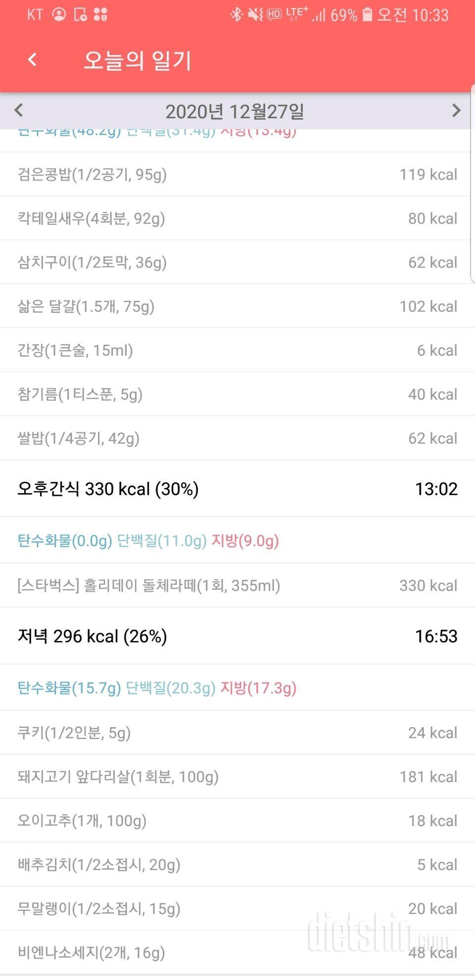 다이어트 41일차