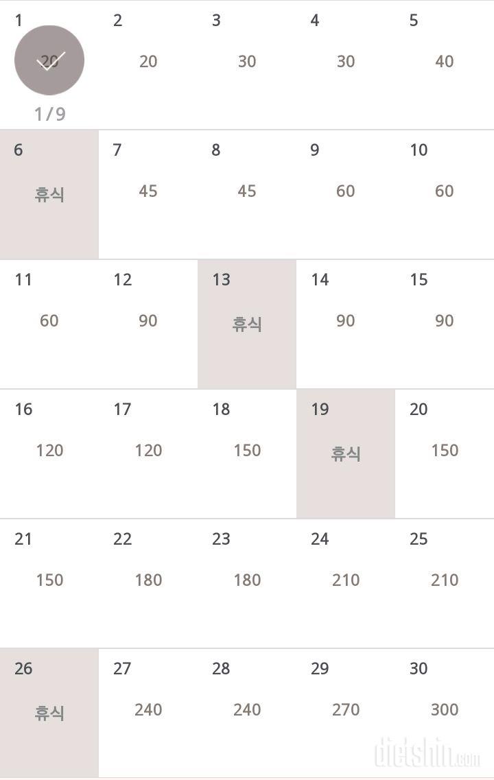 30일 플랭크 1일차 성공!