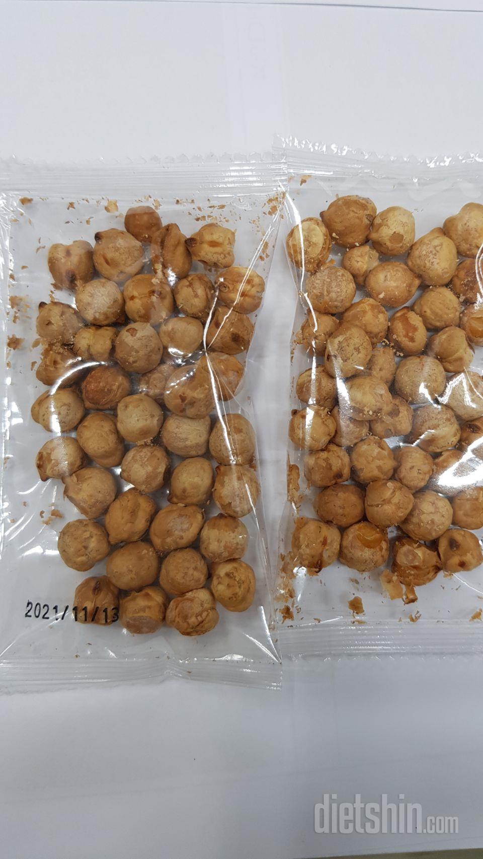 바삭하고 고소합니다. 군것질 생각날때