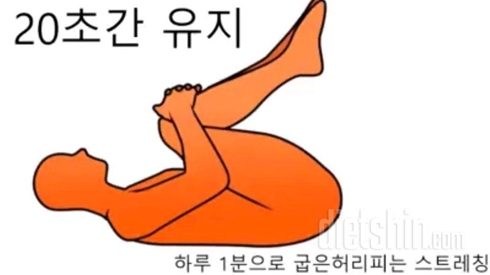 하루 1분 굽은 허리를 펴 주는 스트레칭