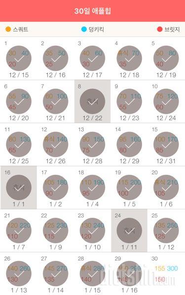 30일 애플힙 29일차 성공!