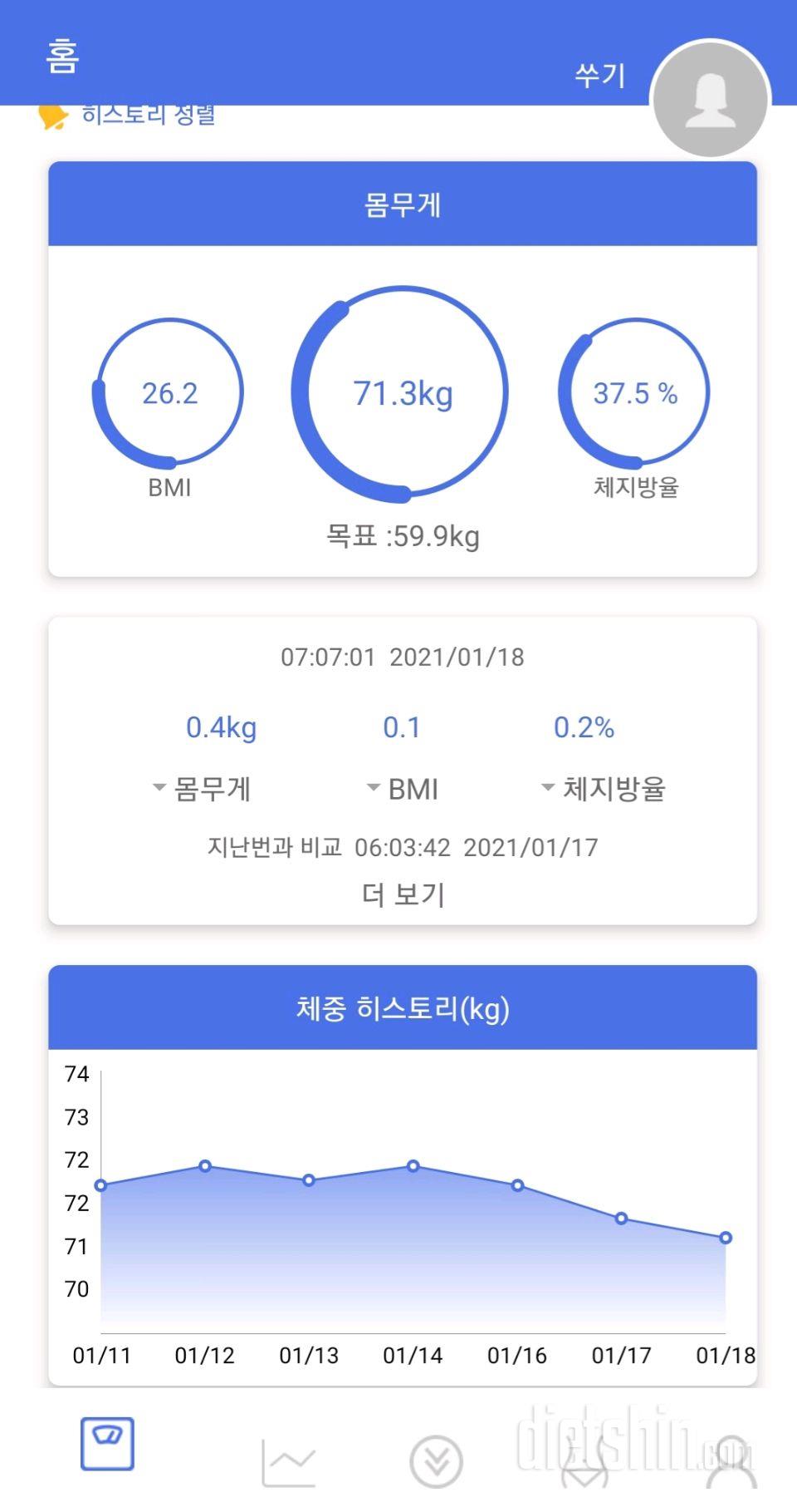 1월18일 월요일 공체