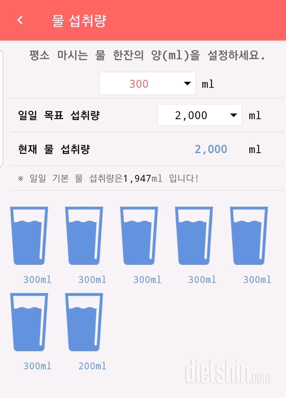 30일 하루 2L 물마시기 12일차 성공!