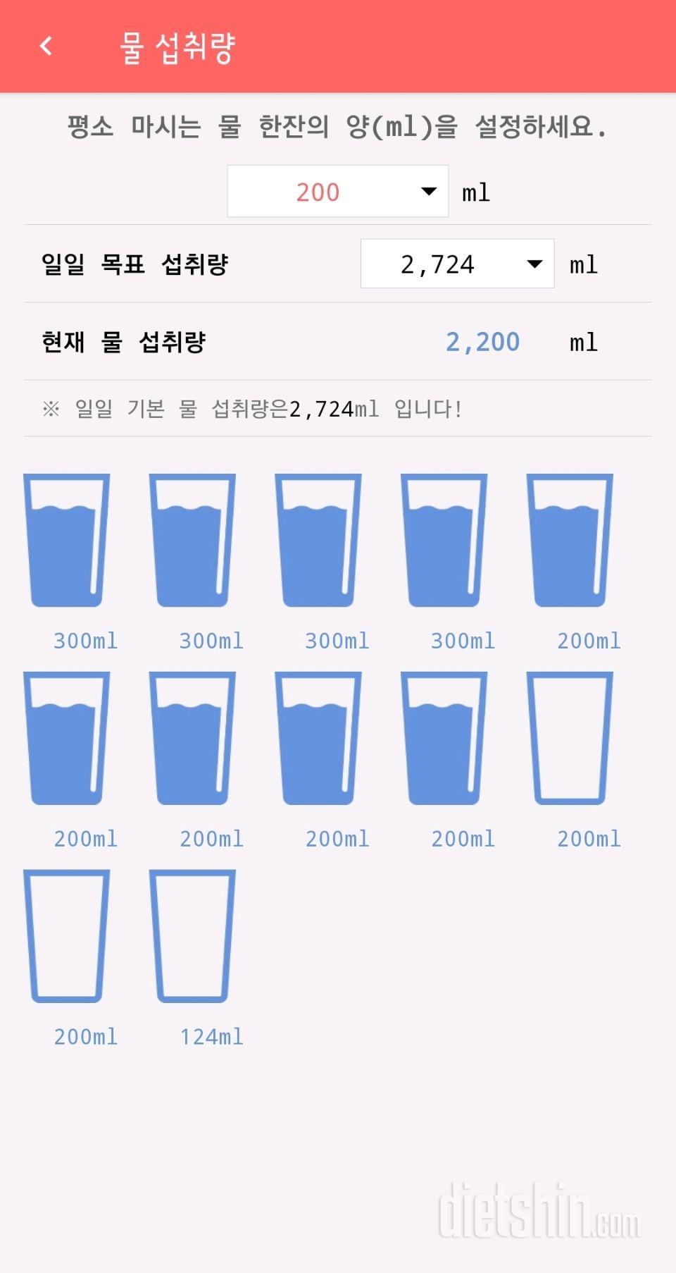 30일 하루 2L 물마시기 18일차 성공!