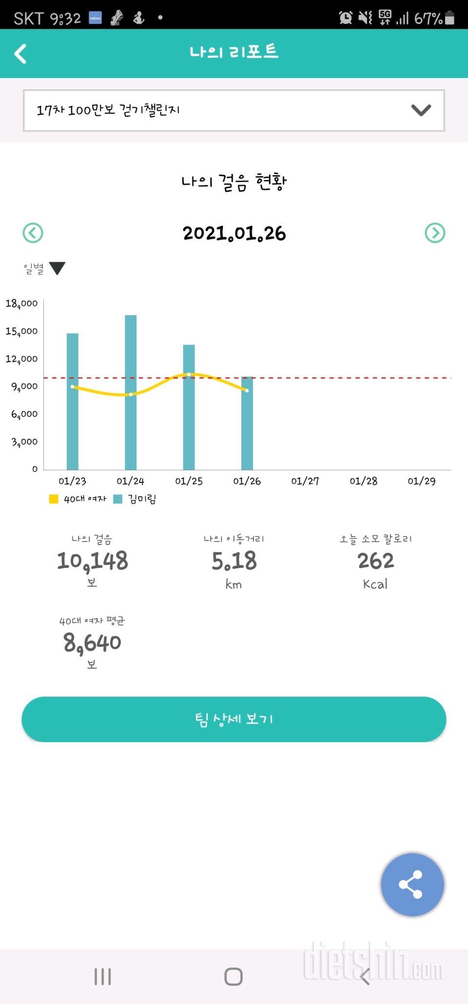 30일 만보 걷기 983일차 성공!