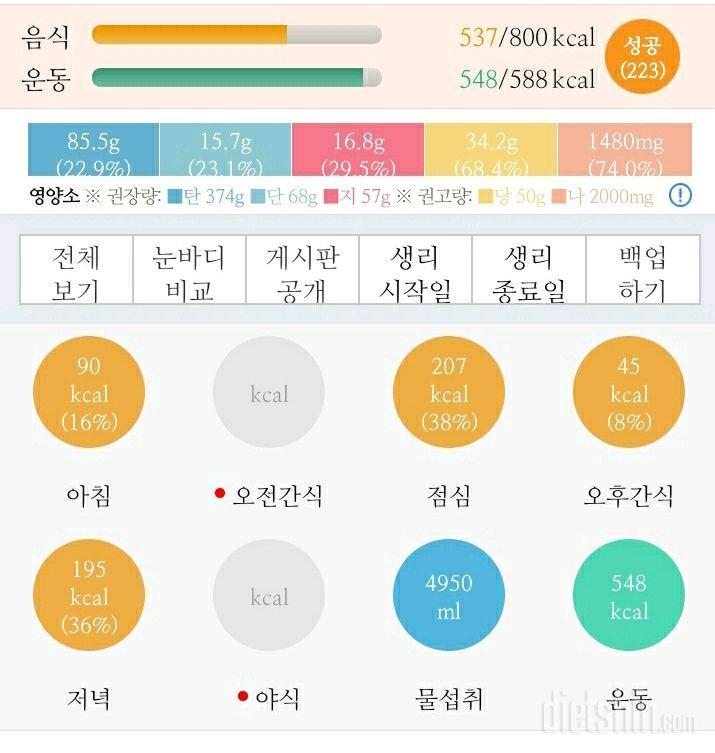 오날 02/03/수 식단관리&운동 성공!