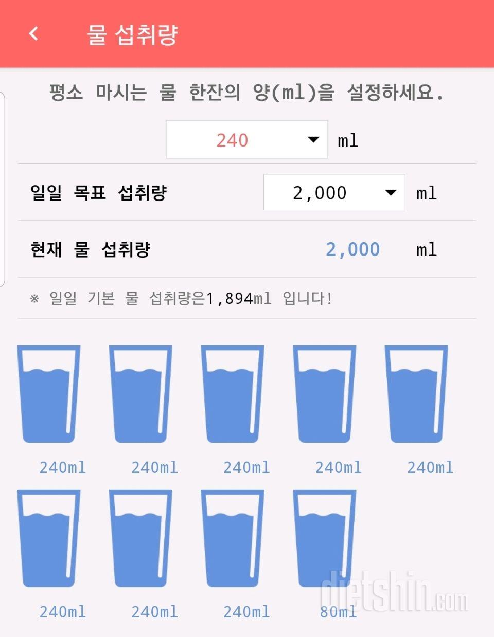 30일 하루 2L 물마시기 29일차 성공!