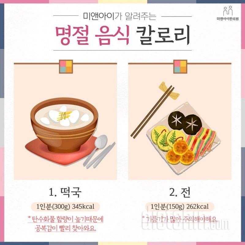 명절음식 칼로리와 대처법🤗