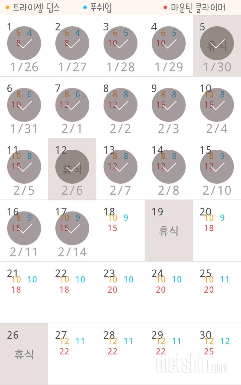 30일 슬림한 팔 17일차 성공!