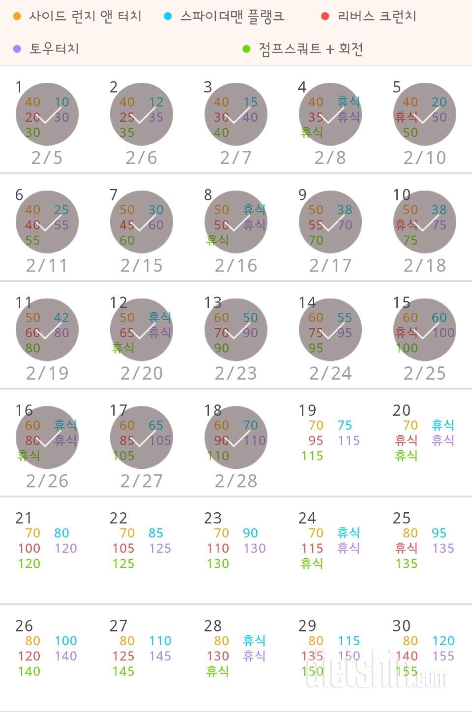 30일 전신운동  108일차 성공!