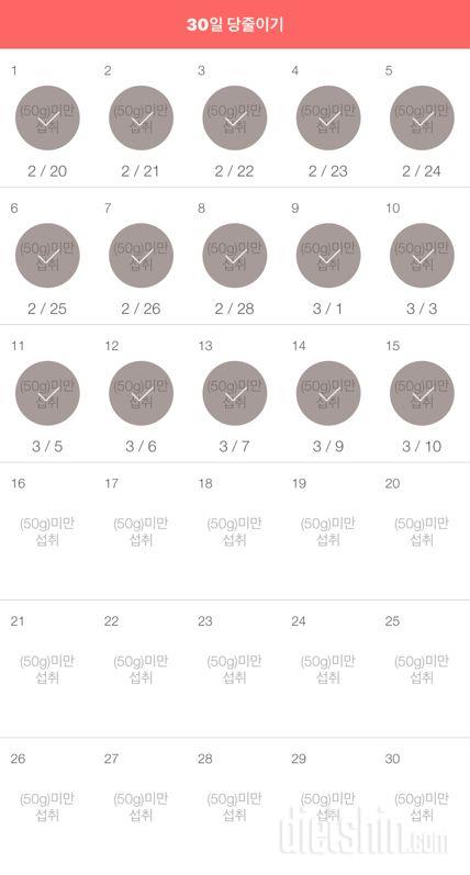 30일 당줄이기 75일차 성공!