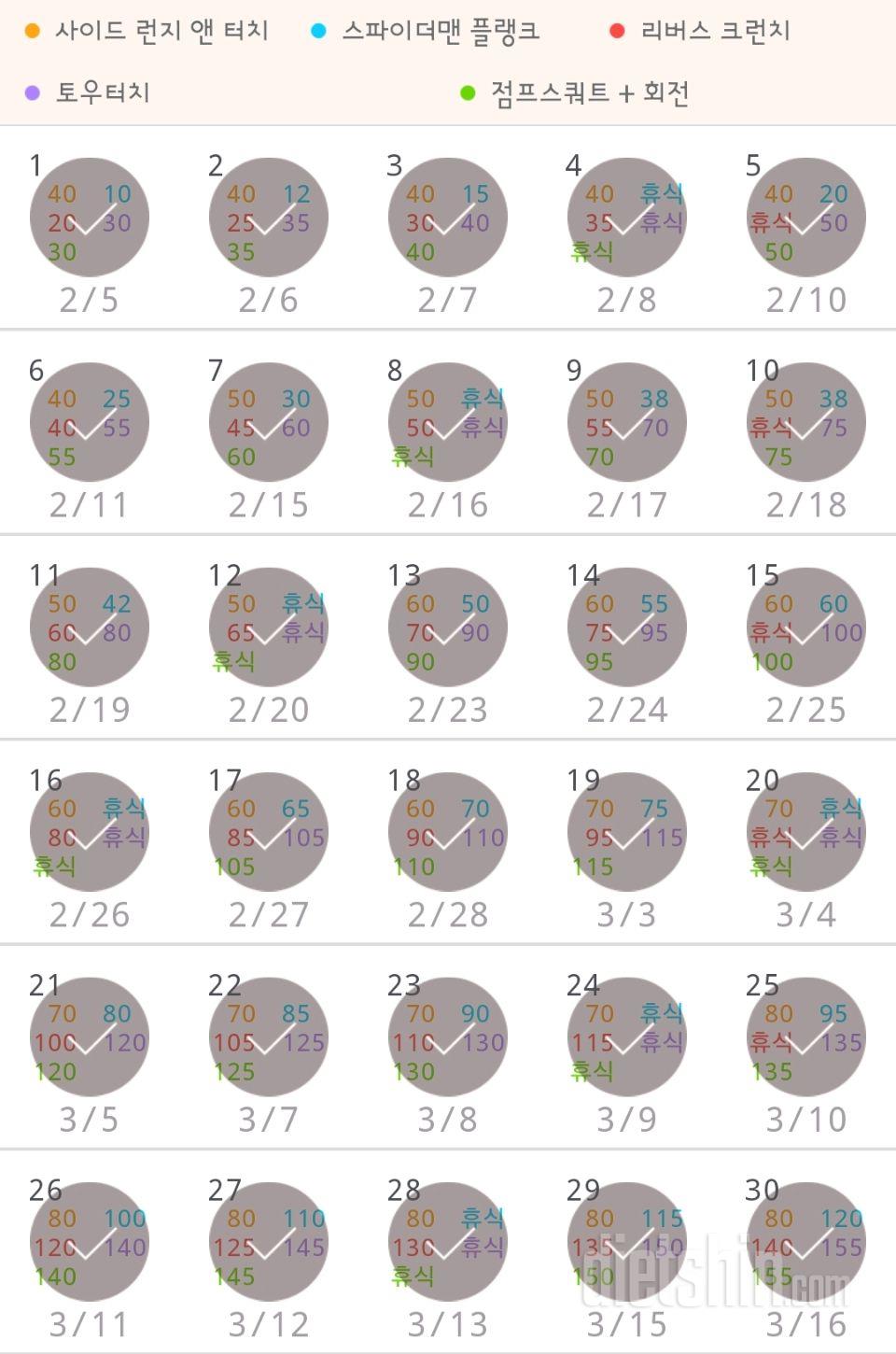 30일 전신운동  120일차 성공!