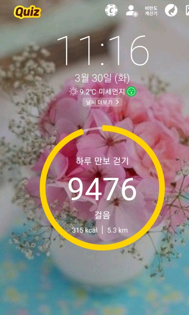 03월 30일( 운동 910kcal)