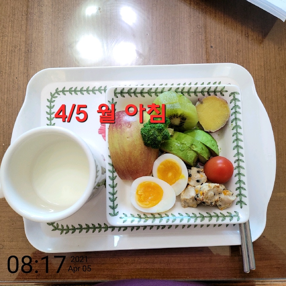 04월 05일( 아침식사 35kcal)