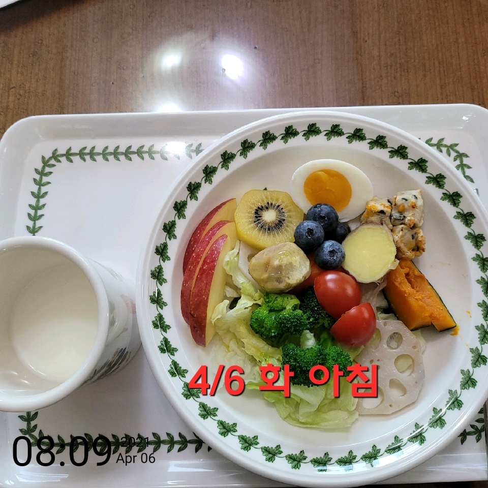 04월 06일( 아침식사 47kcal)