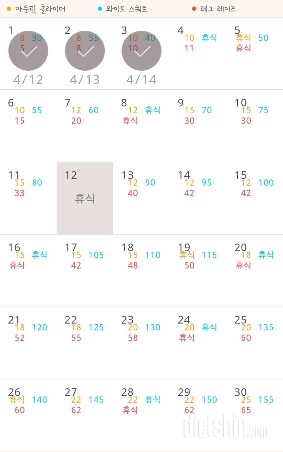 30일 체지방 줄이기 3일차 성공!