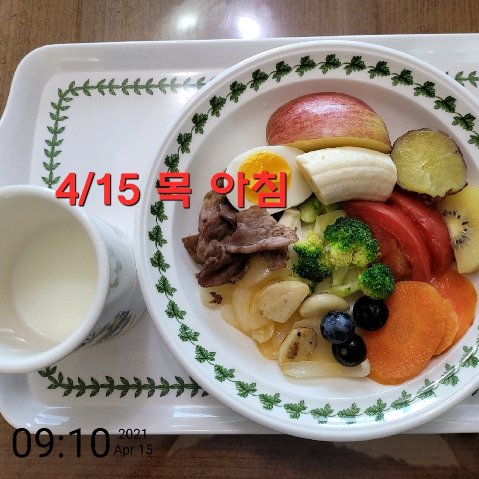 04월 15일( 아침식사 10kcal)