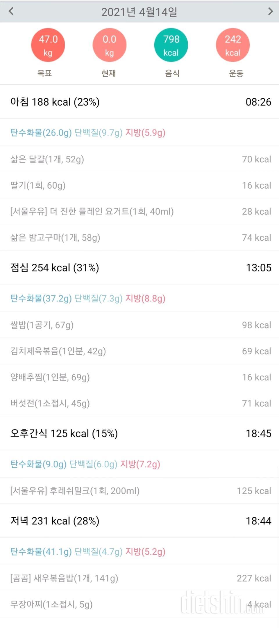 30일 밀가루 끊기 35일차 성공!