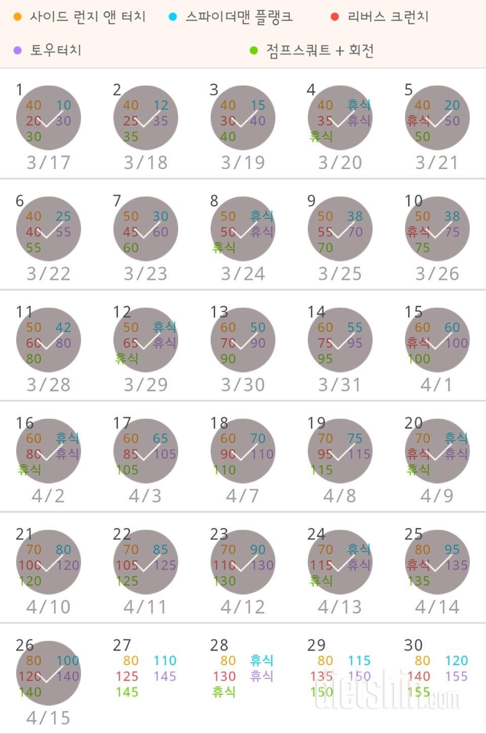 30일 전신운동  146일차 성공!