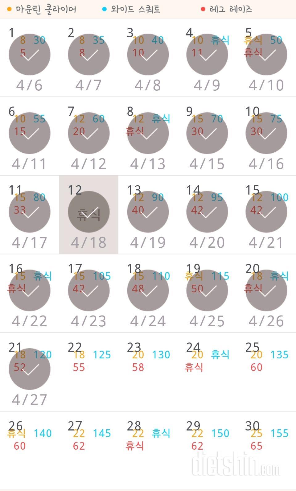 30일 체지방 줄이기 21일차 성공!