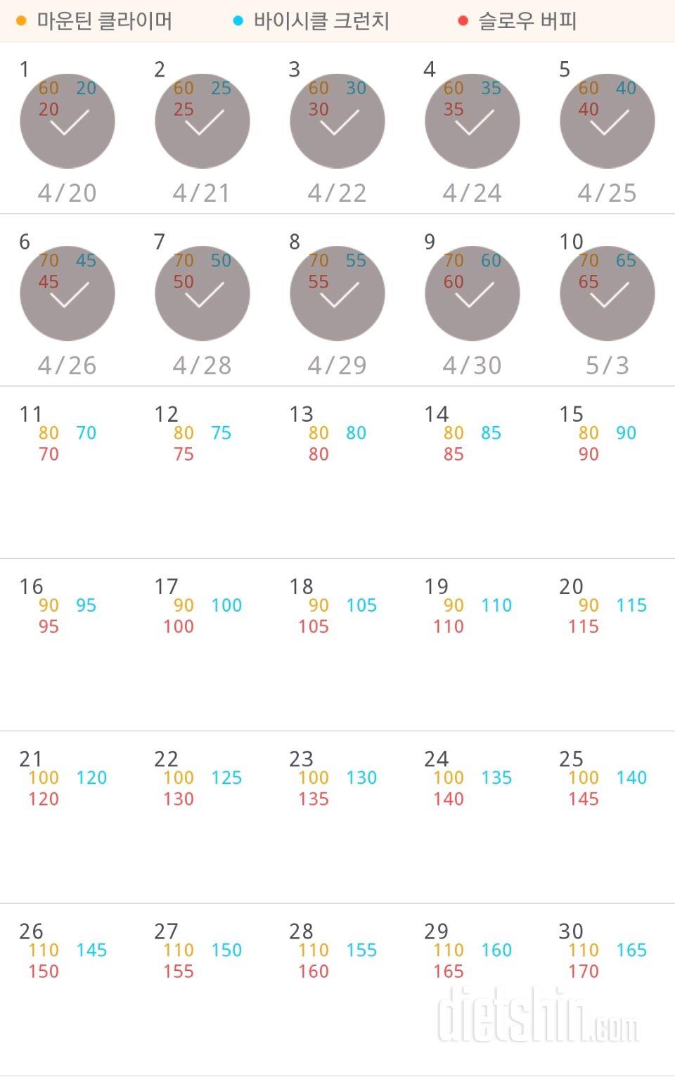 30일 유산소 운동 10일차 성공!