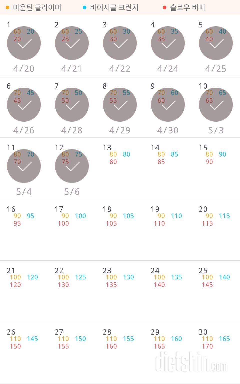 30일 유산소 운동 12일차 성공!