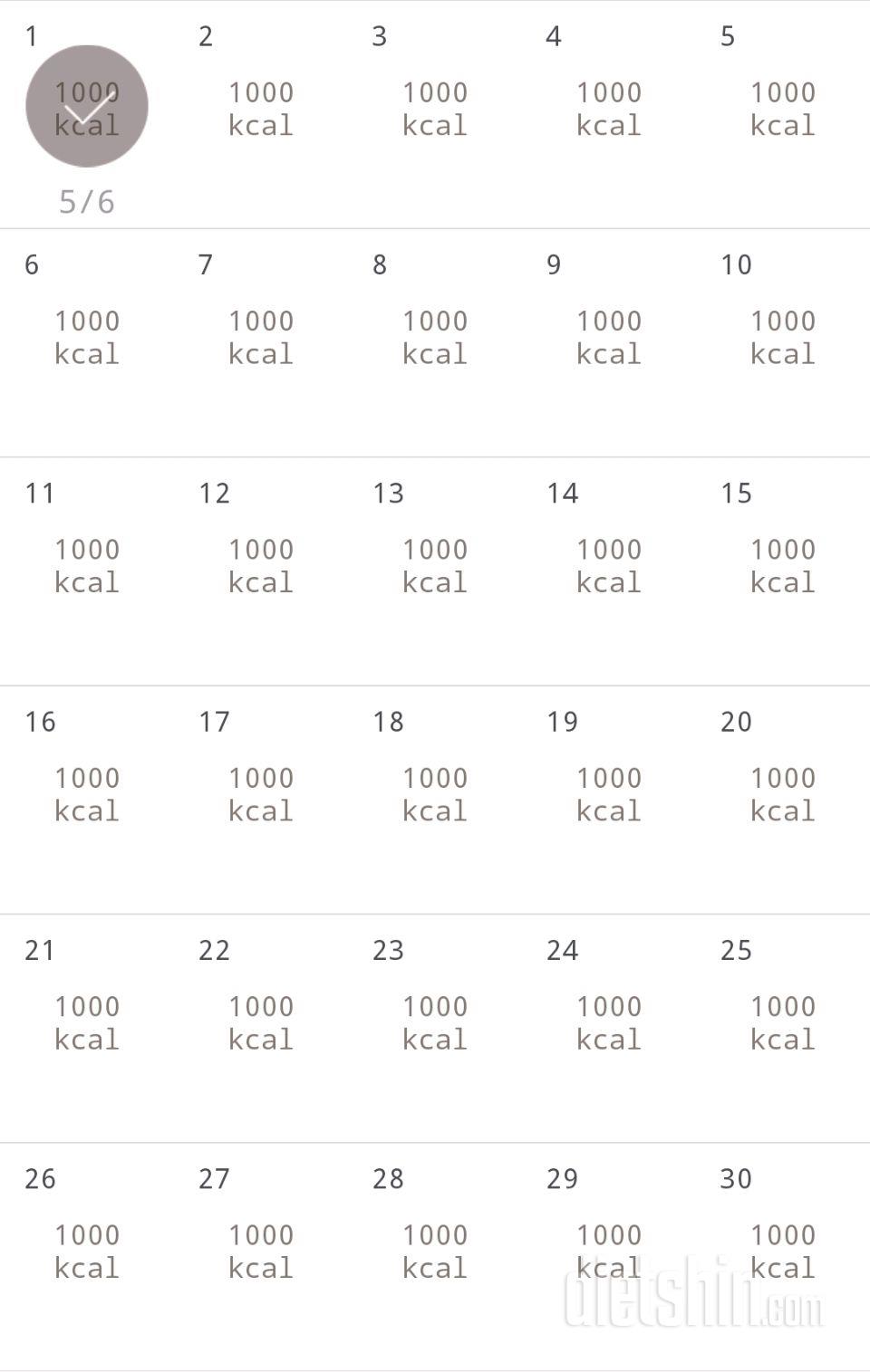 30일 1,000kcal 식단 도즈언