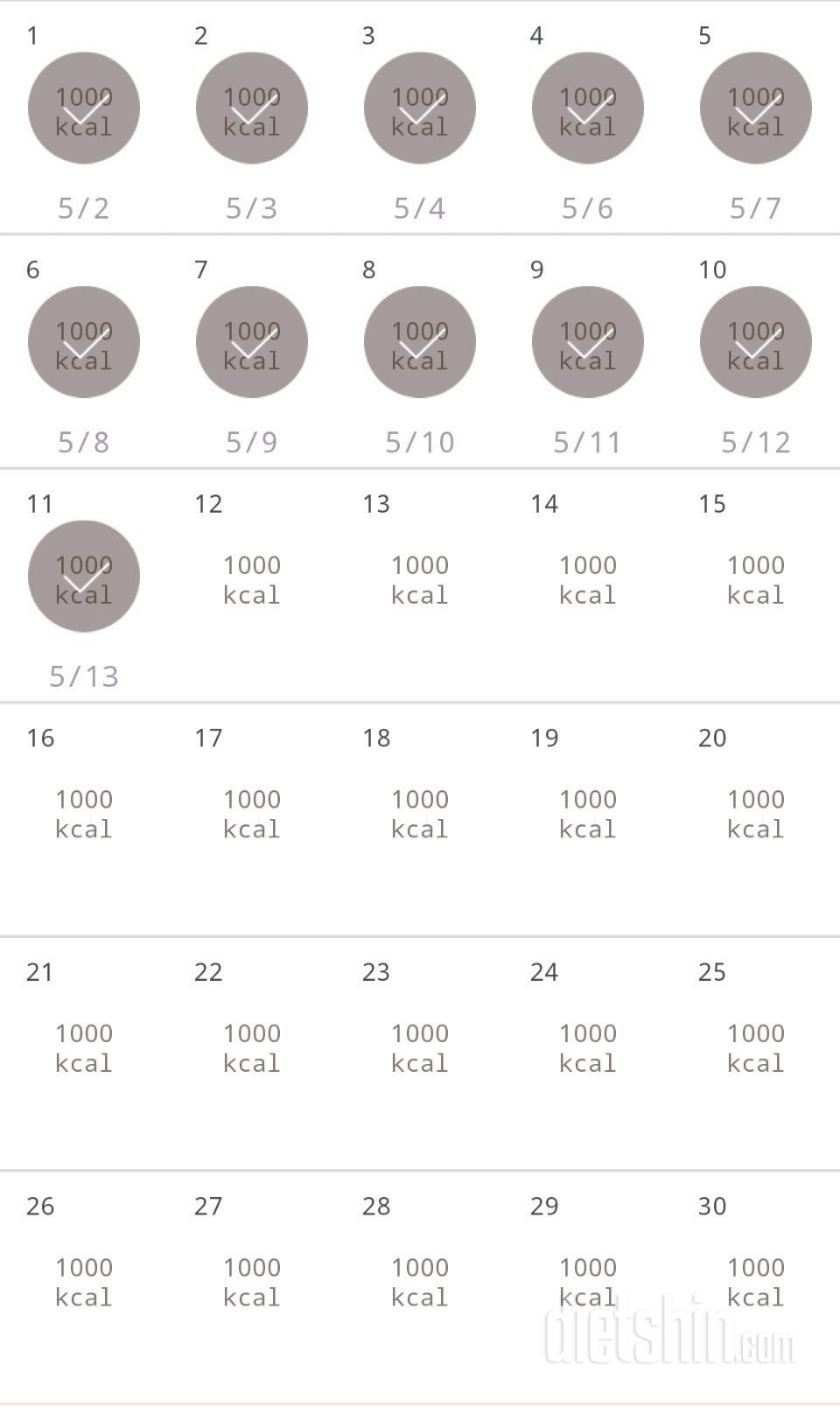 30일 1,000kcal 식단 41일차 성공!