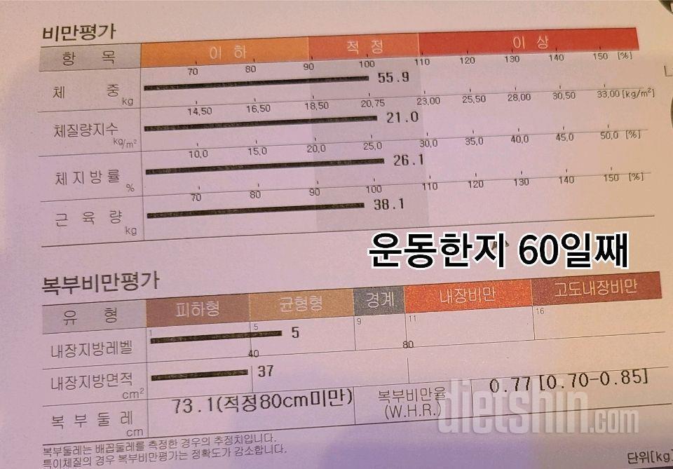 버닝점핑 운동한지 2개월만에 10kg감량