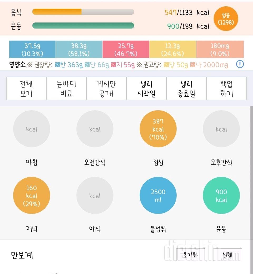 30일 야식끊기 10일차 성공!