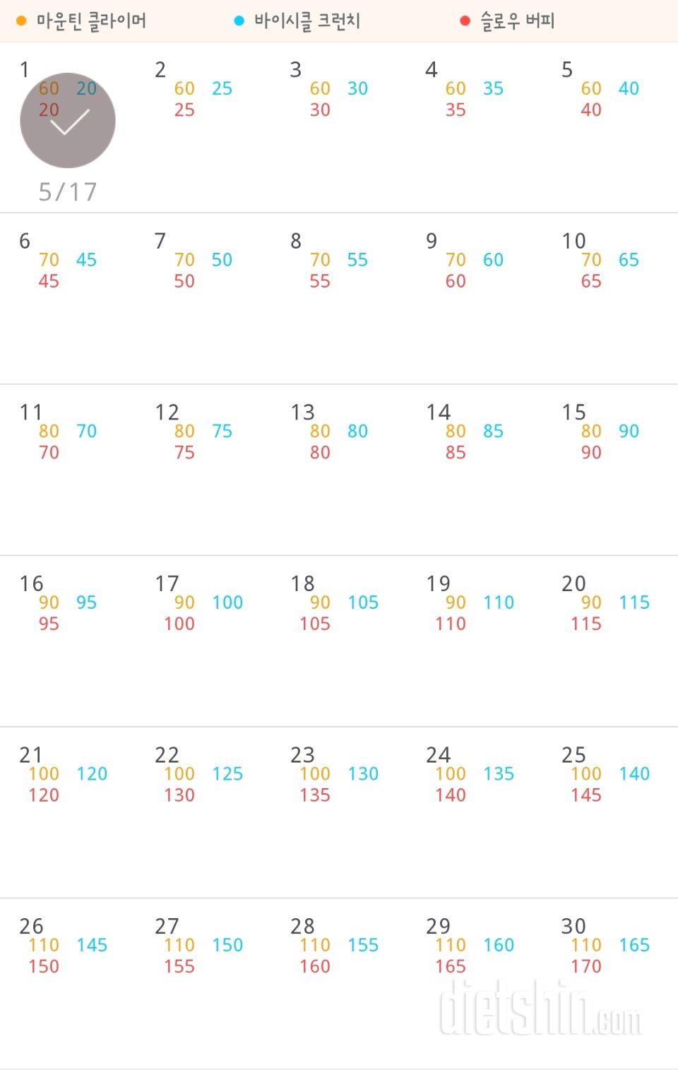 30일 유산소 운동 1일차 성공!