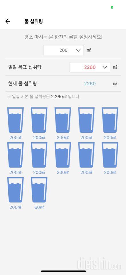 30일 하루 2L 물마시기 13일차 성공!