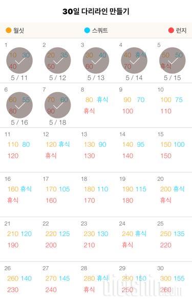 30일 다리라인 만들기 7일차 성공!