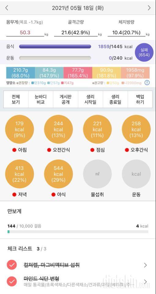 화욜 식사 수욜 공체