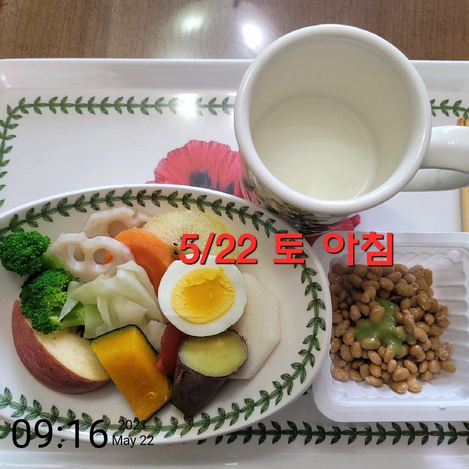 05월 22일( 아침식사 200kcal)